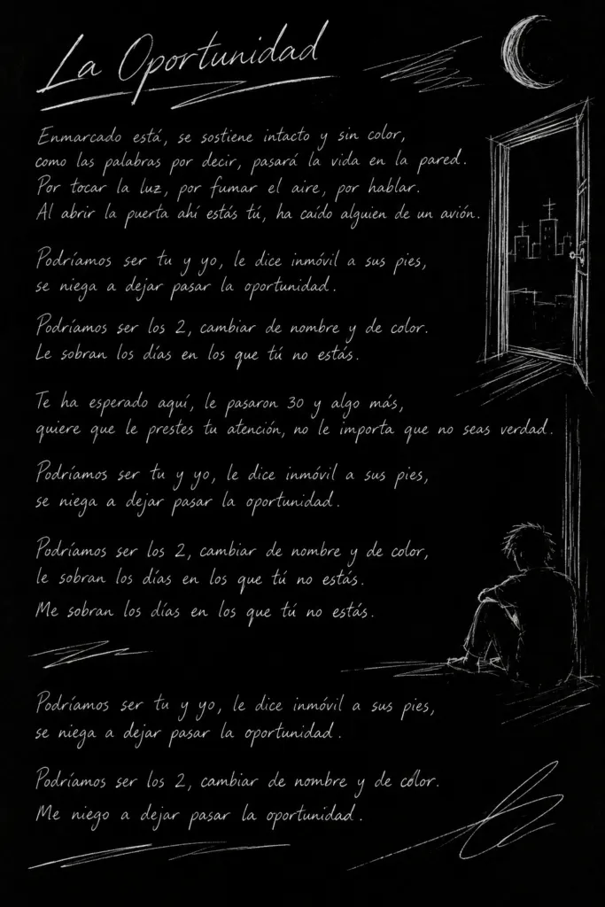Letra de La Oportunidad, Cometa Diablo